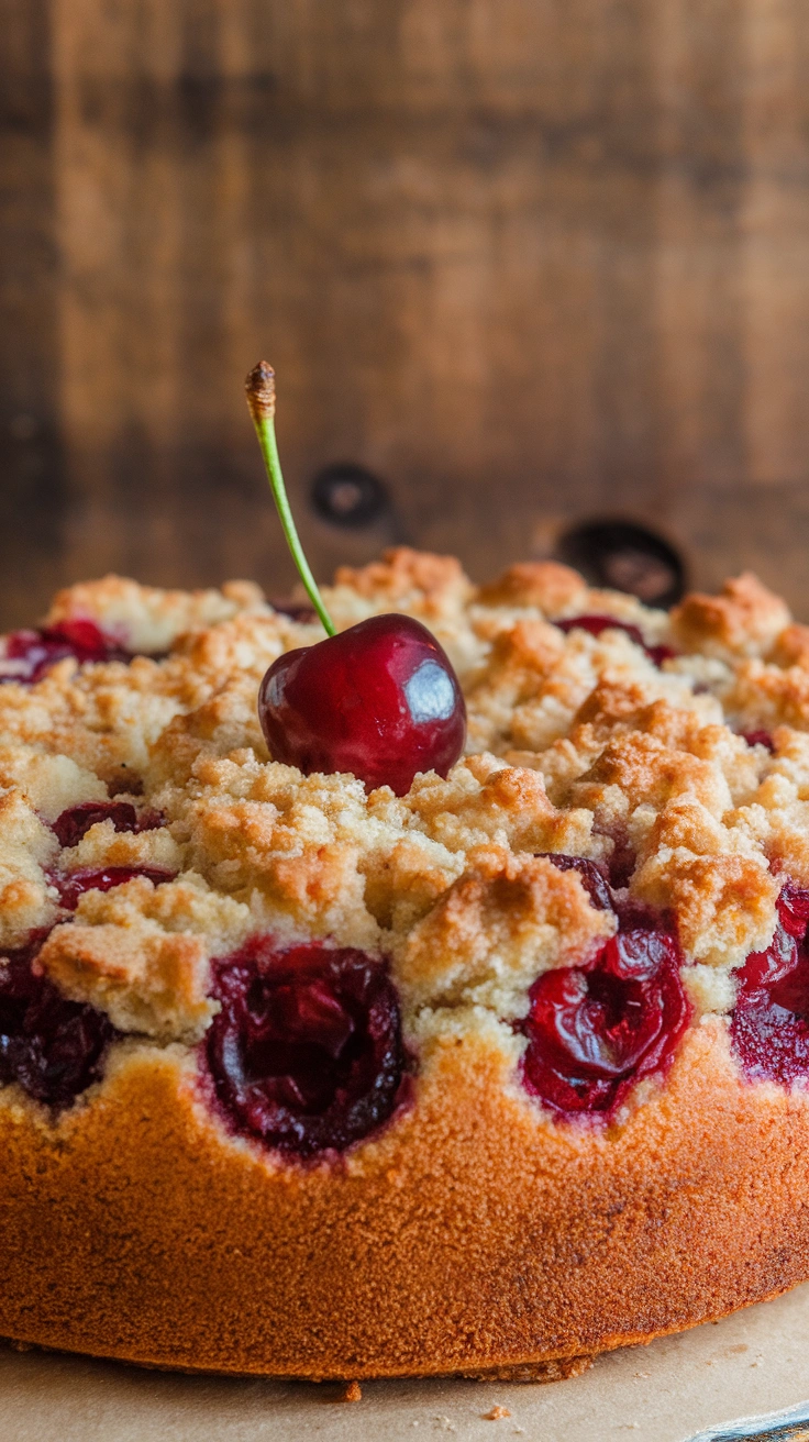 Cherry Crumb Coffee Cake