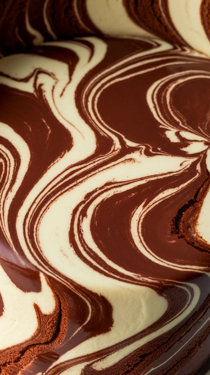 Chocolate and Vanilla Marble Cake