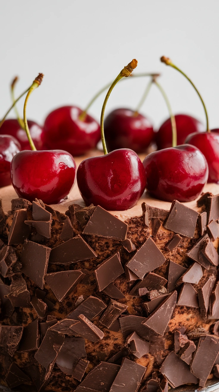 Chocolate Cherry Fudge Cake