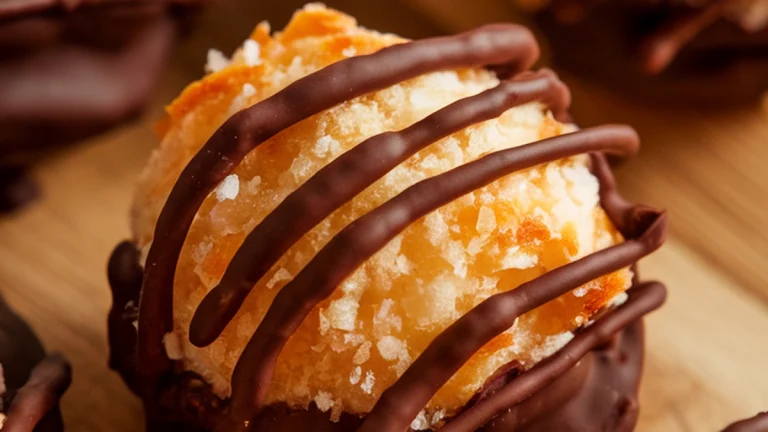Chocolate Dipped Coconut Macaroons - Featured