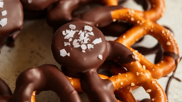 Chocolate Dipped Pretzels - Featured