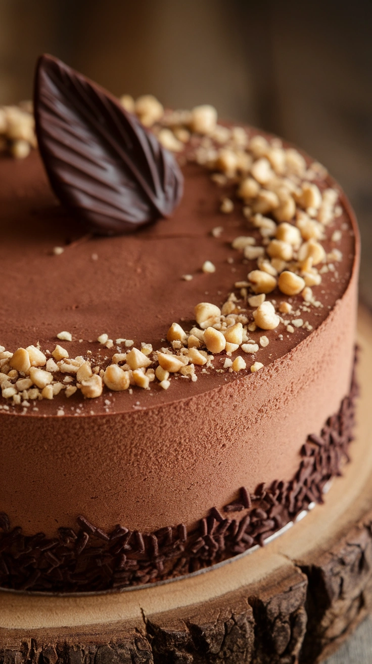 Chocolate Hazelnut Mousse Cake
