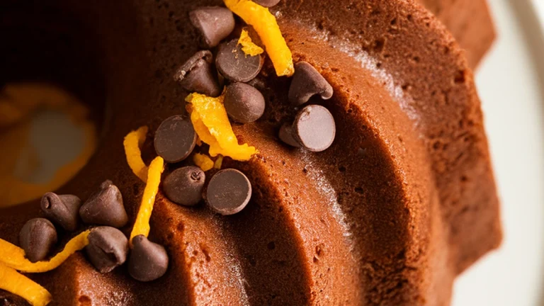 Chocolate Orange Bundt Cake - Featured
