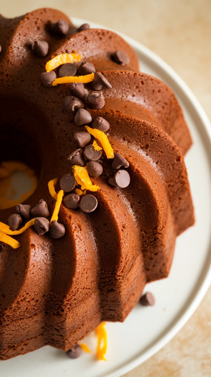 Chocolate Orange Bundt Cake