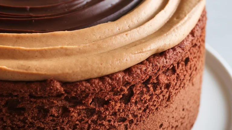 Chocolate Peanut Butter Cake - Featured