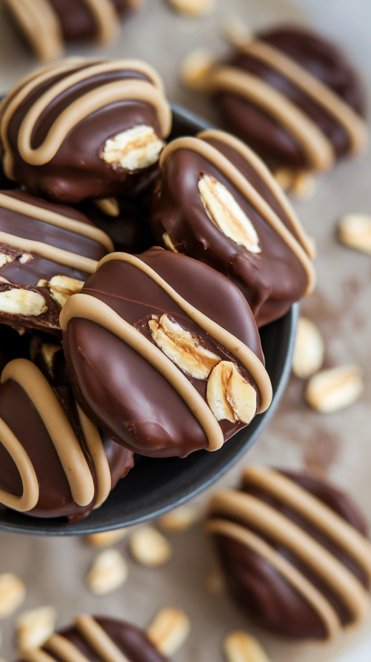 Chocolate Peanut Butter Oatmeal Drops
