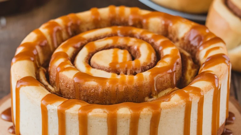 Cinnamon Roll Cheesecake - Featured