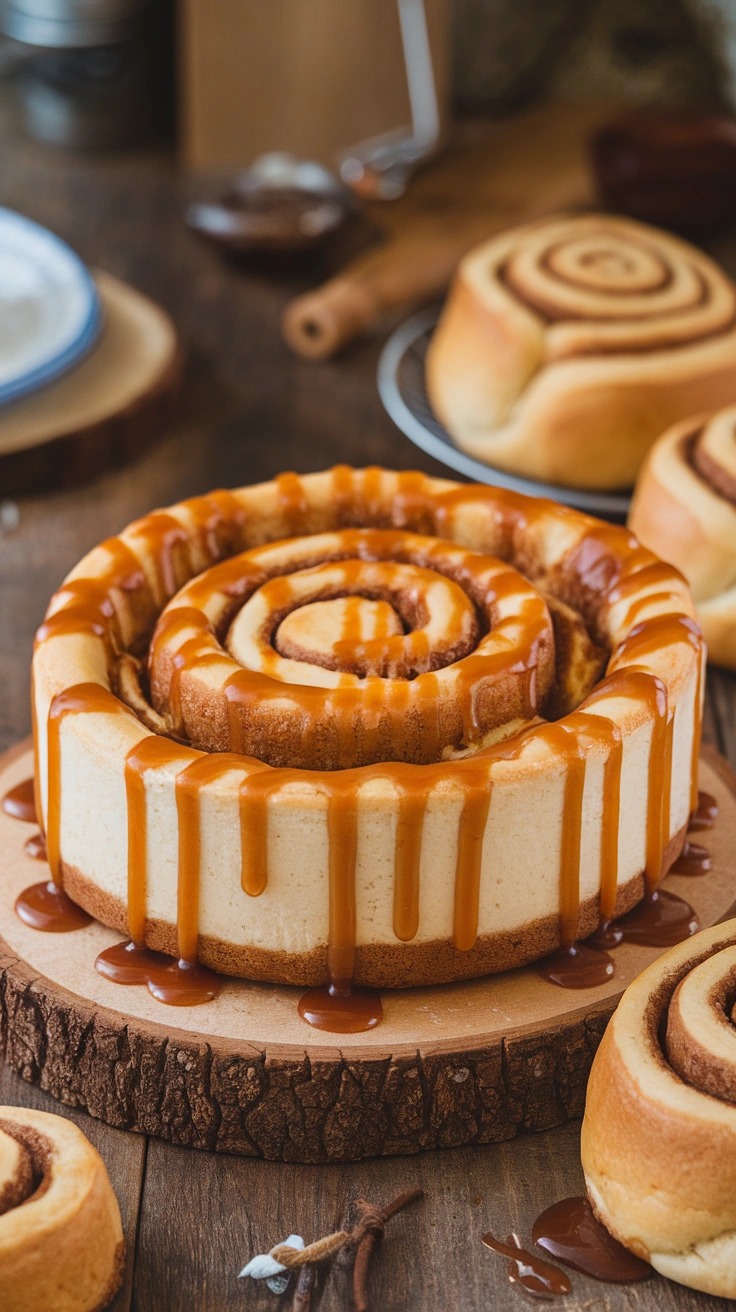Cinnamon Roll Cheesecake