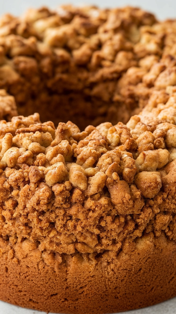 Cinnamon Streusel Coffee Cake