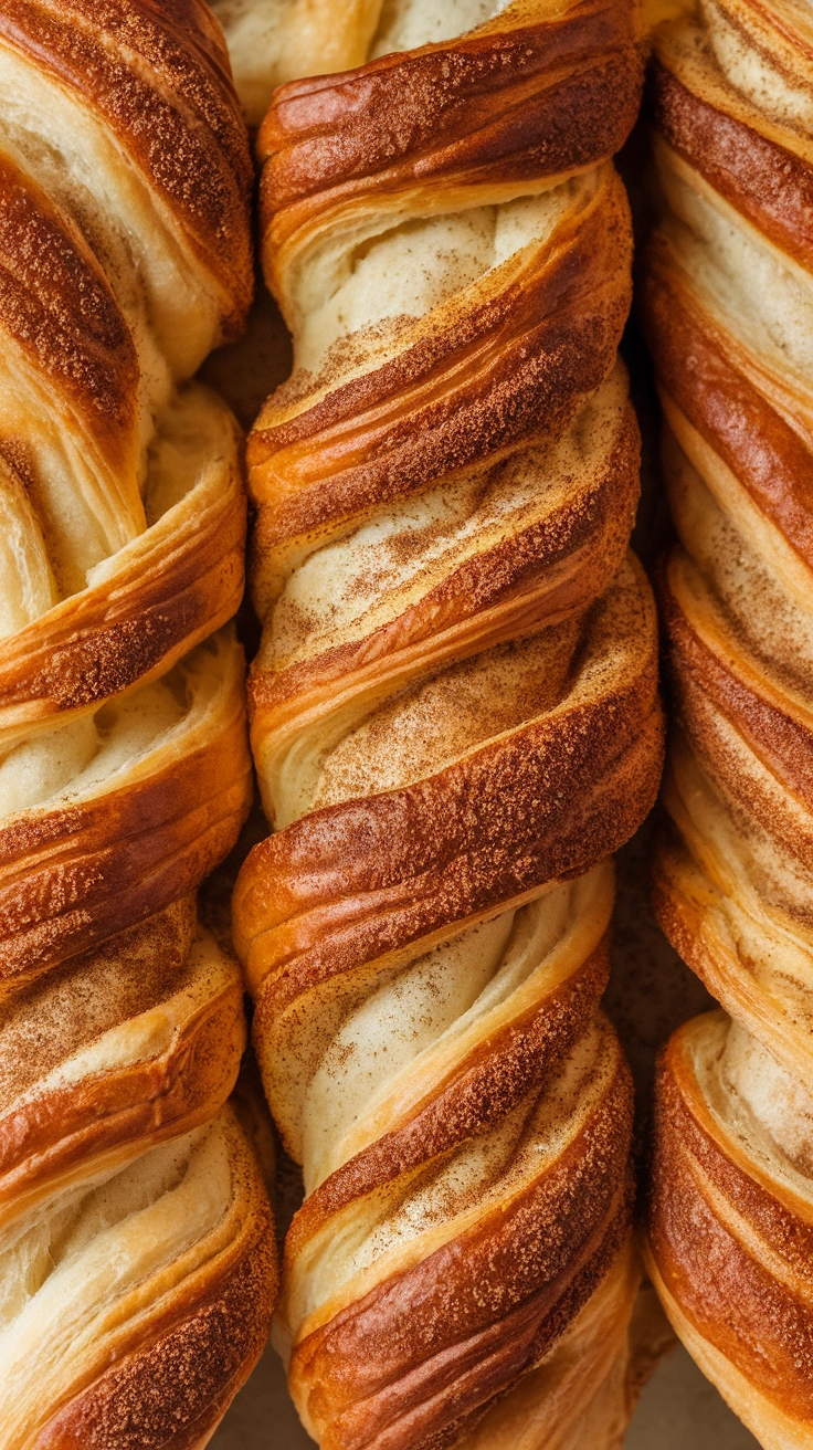 Cinnamon Sugar Puff Pastry Twists