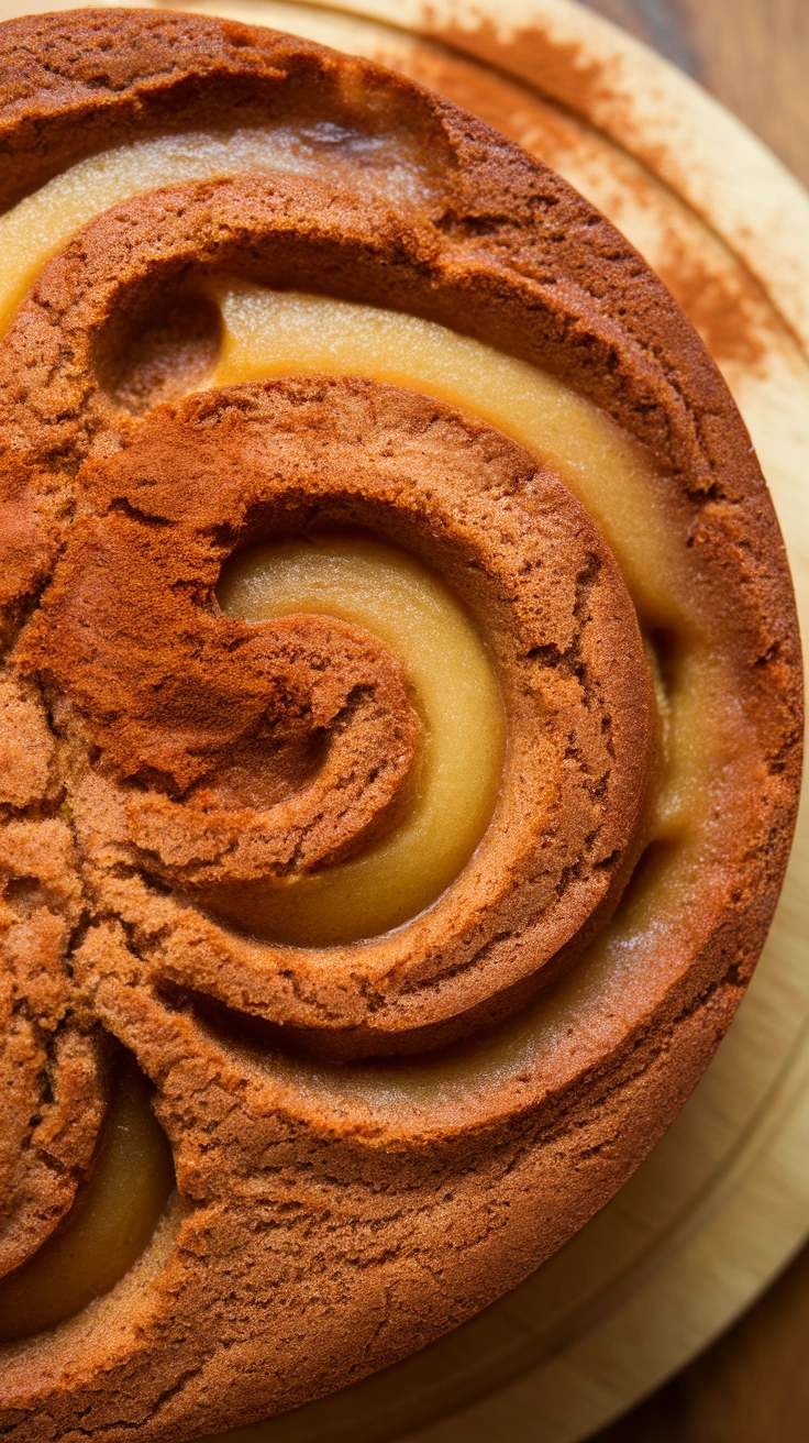 Cinnamon Swirl Applesauce Cake