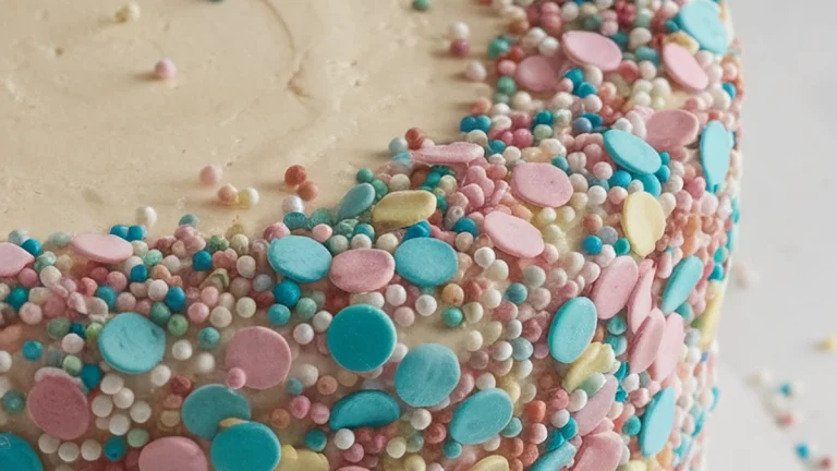 Classic Confetti Sprinkle Cake - Featured