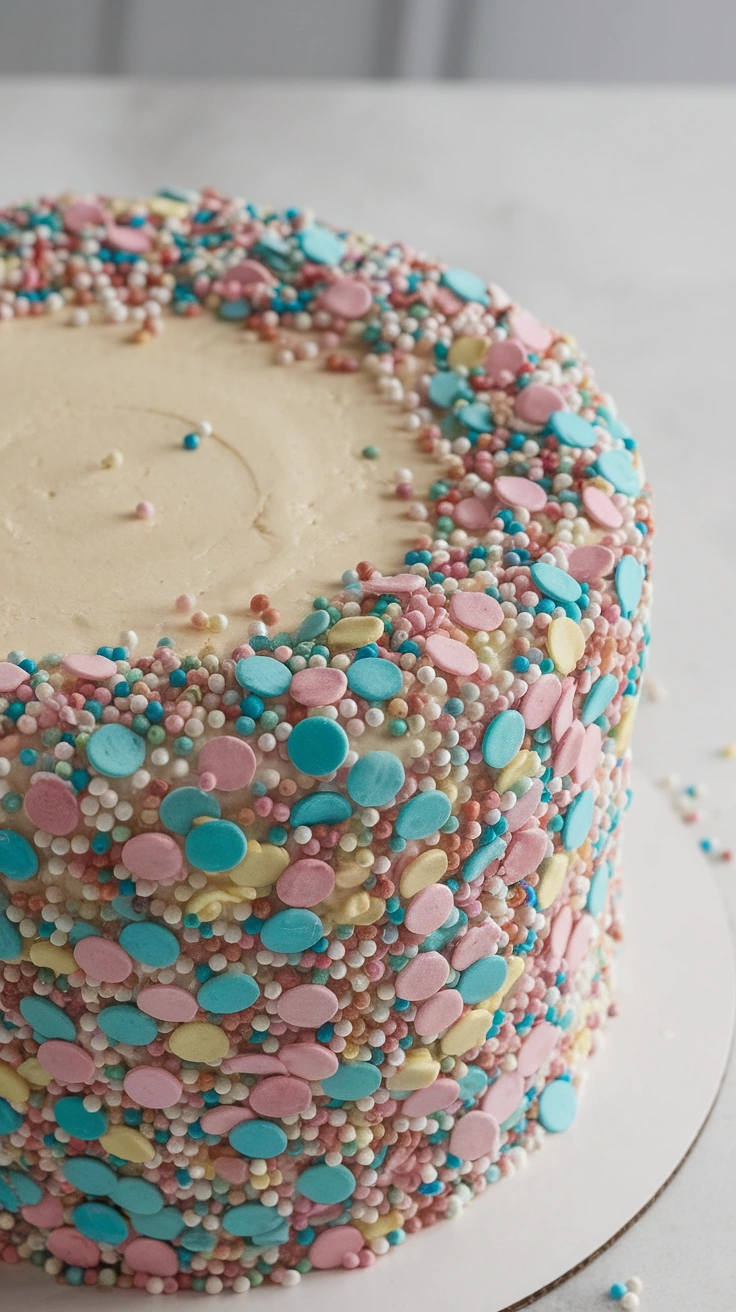 Classic Confetti Sprinkle Cake
