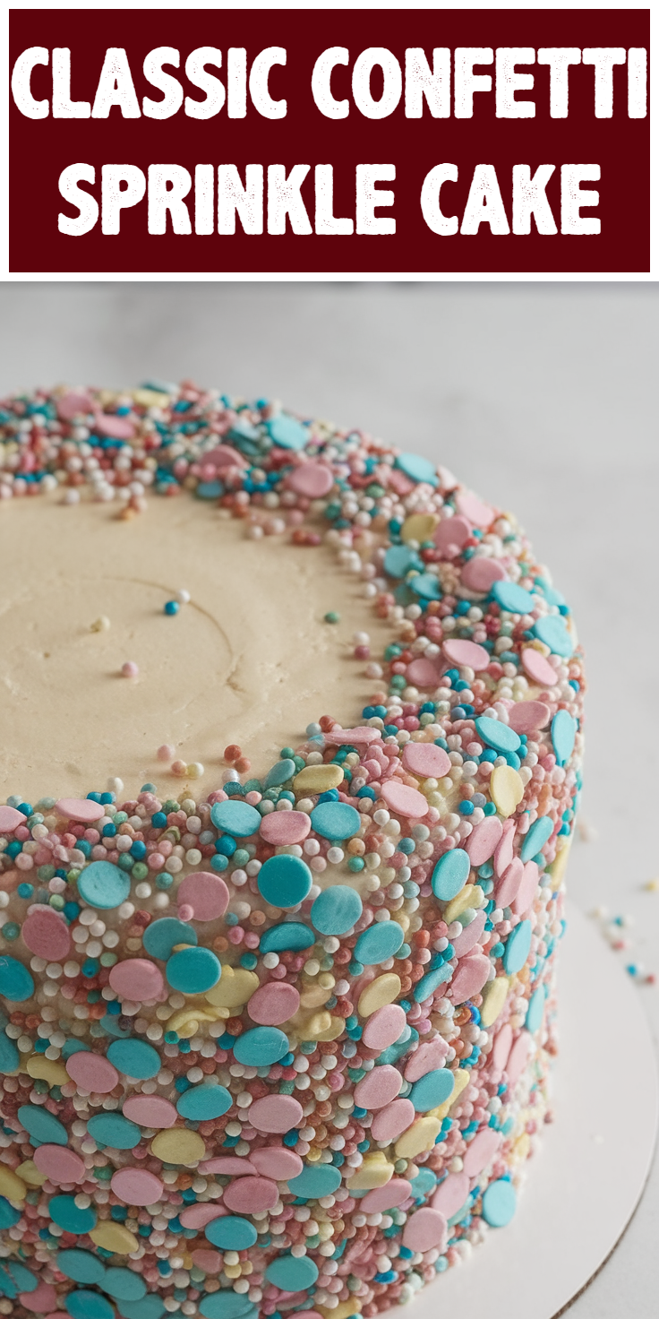 Classic Confetti Sprinkle Cake