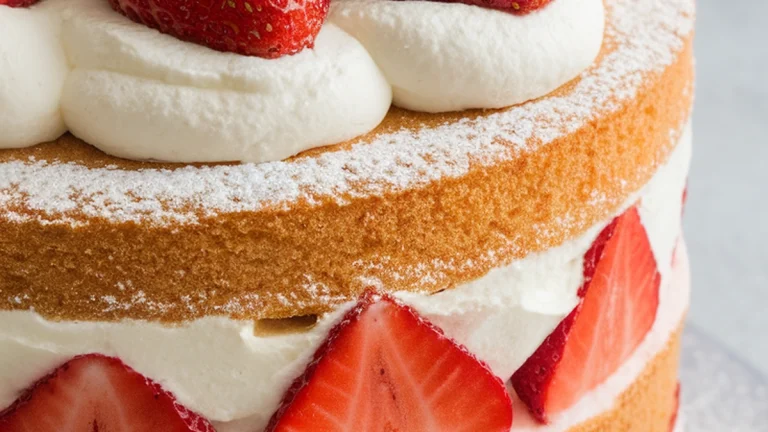 Classic Fresh Strawberry Layer Cake - Featured