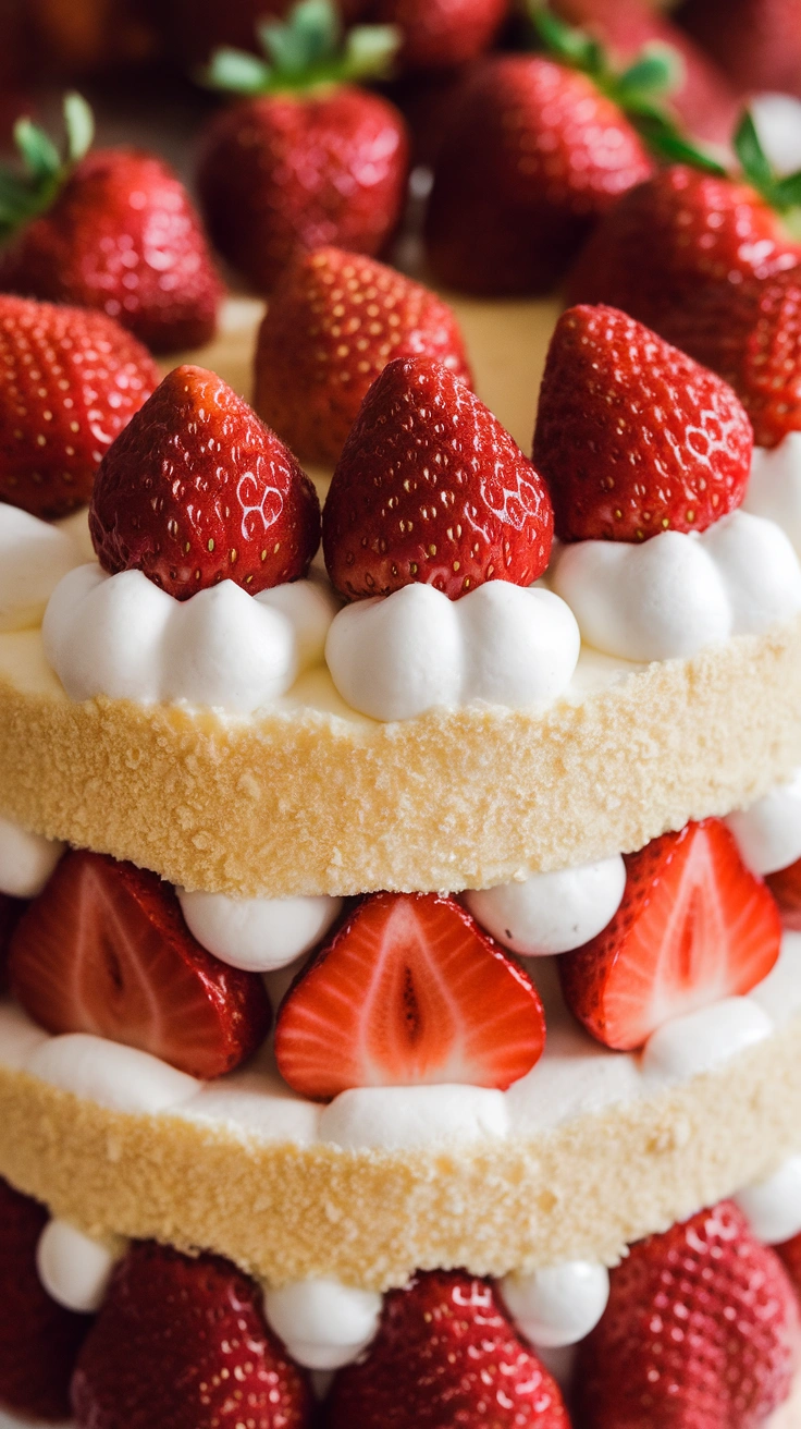 Classic Fresh Strawberry Layer Cake