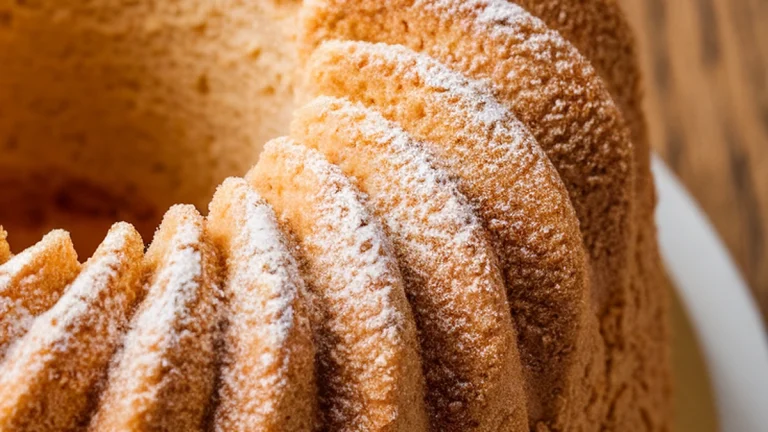 Classic Vanilla Chiffon Cake - Featured