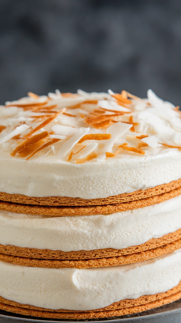 Coconut Cream Icebox Cake