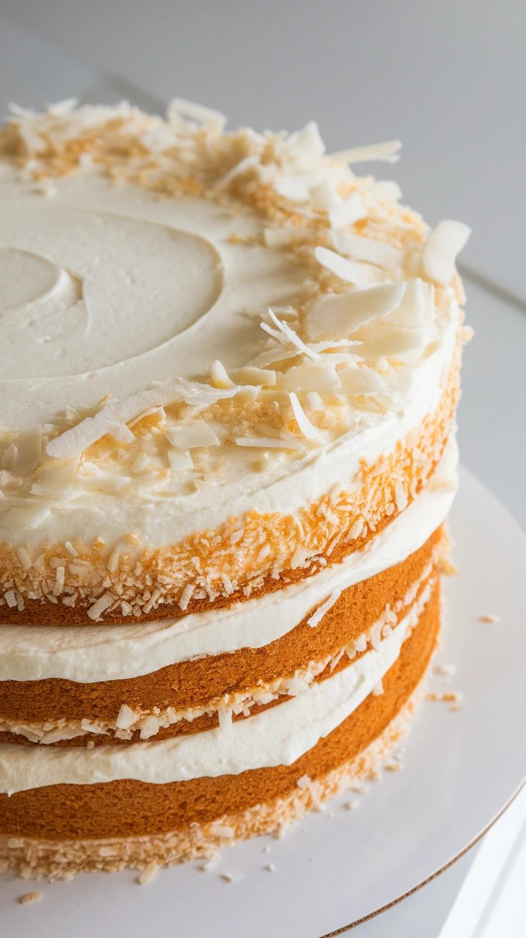Coconut Cream Layer Cake