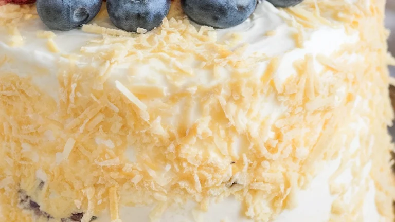 Coconut Cream Poke Cake - Featured