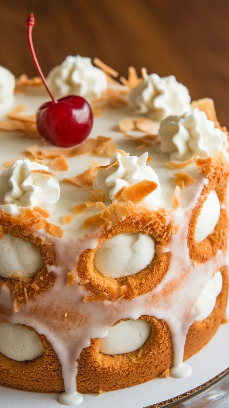 Coconut Cream Poke Cake