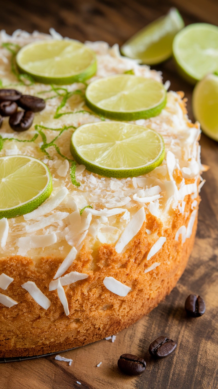 Coconut Lime Coffee Cake