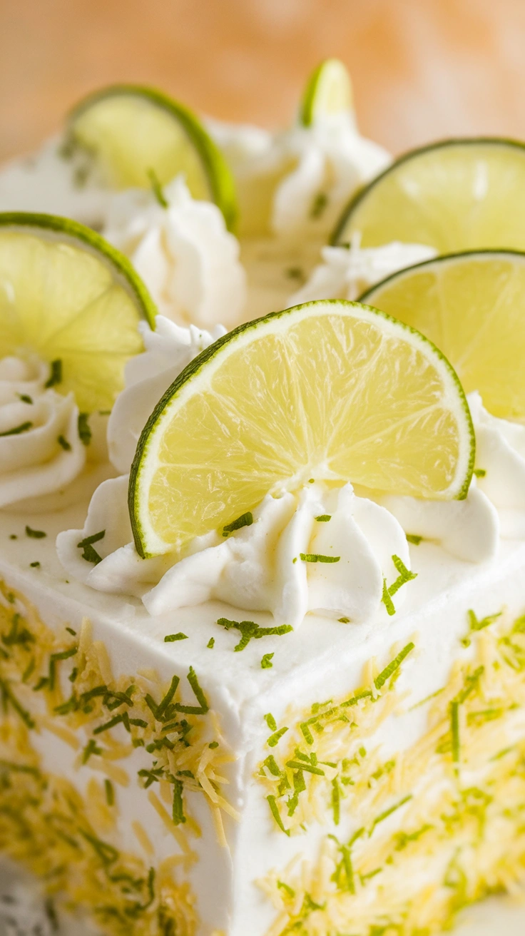 Coconut Lime Sheet Cake