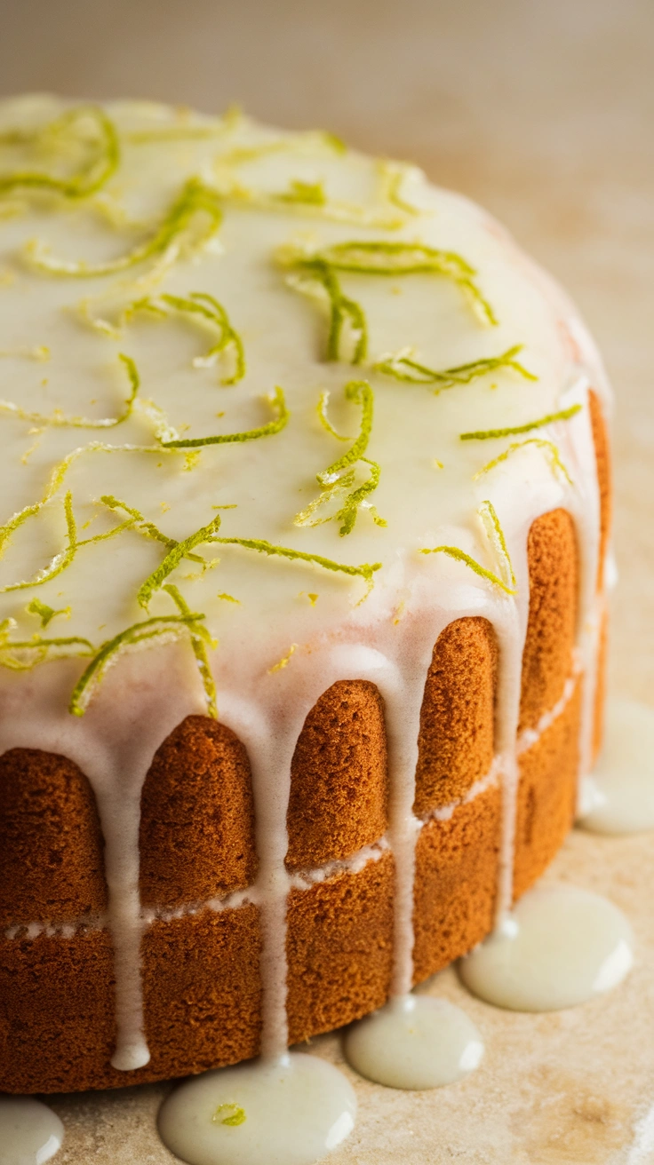 Coconut Oil and Lime Cake