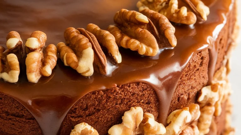 Coffee and Walnut Layer Cake - Featured