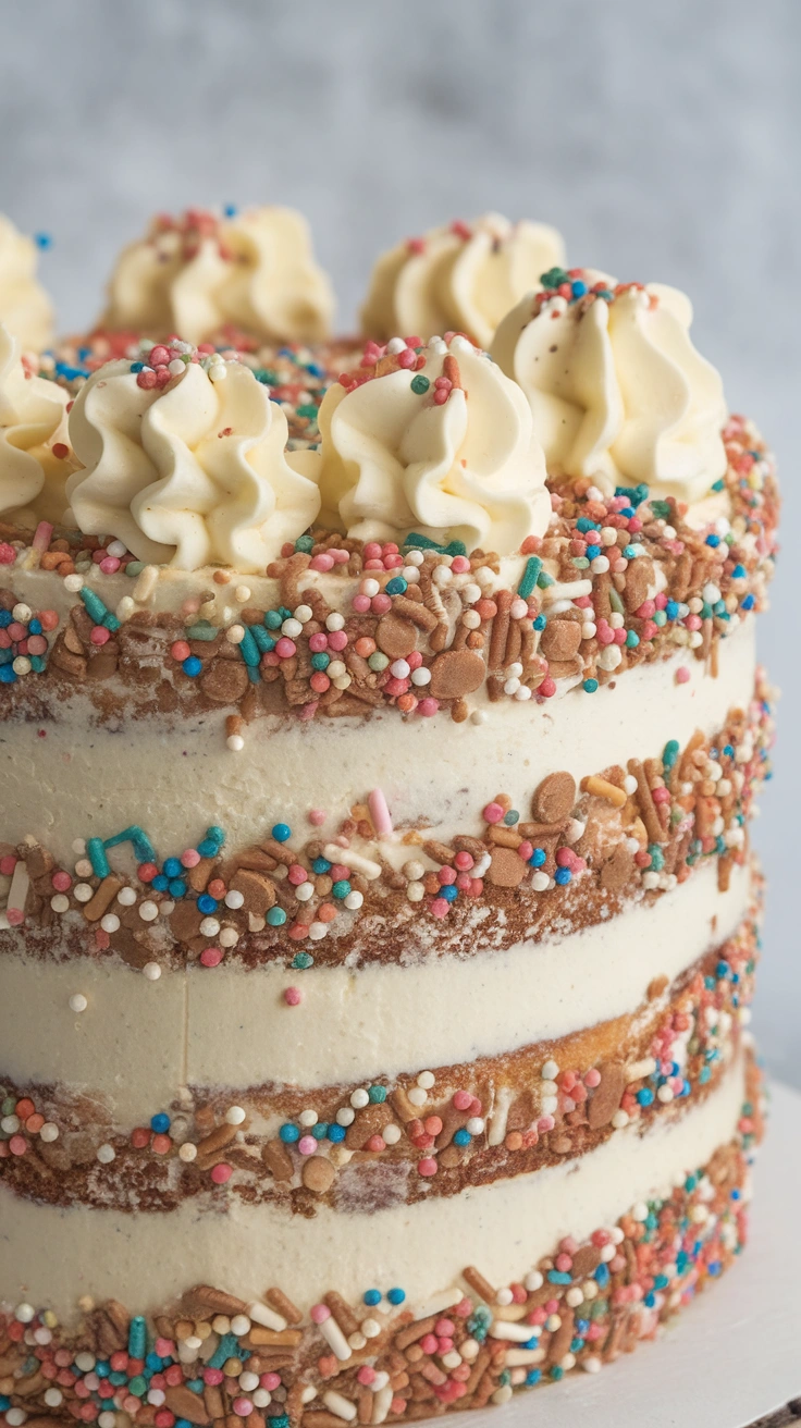 Confetti Vanilla Cake