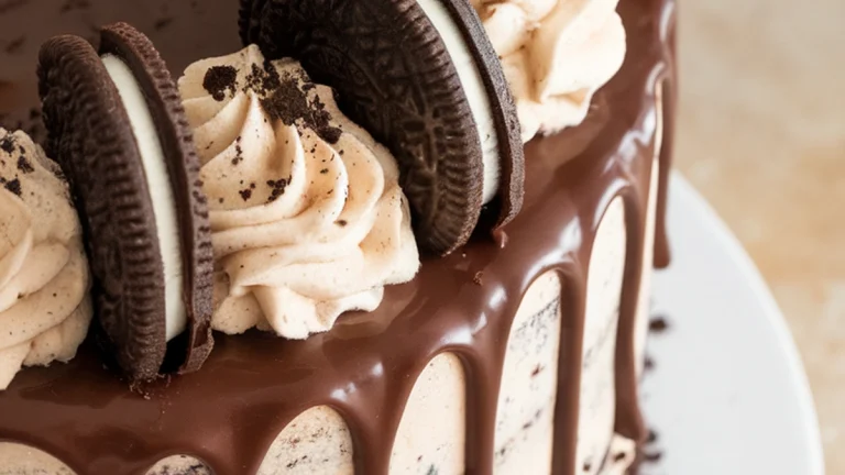 Cookies and Cream Chocolate Cake - Featured