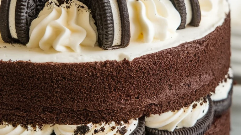 Cookies and Cream Icebox Cake - Featured