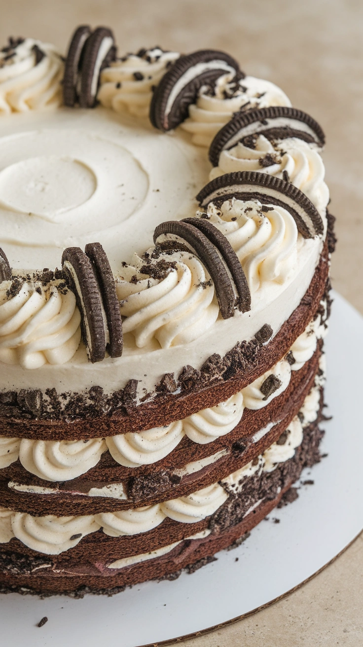 Cookies and Cream Layer Cake