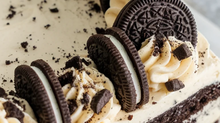 Cookies and Cream Sheet Cake - Featured