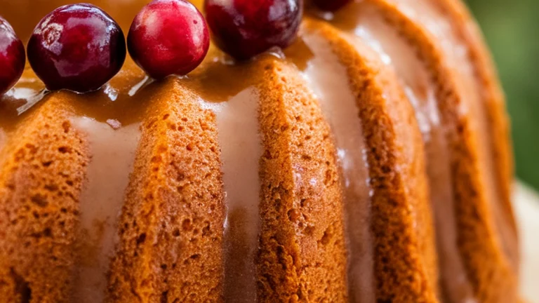 Cranberry Orange Bundt Cake - Featured