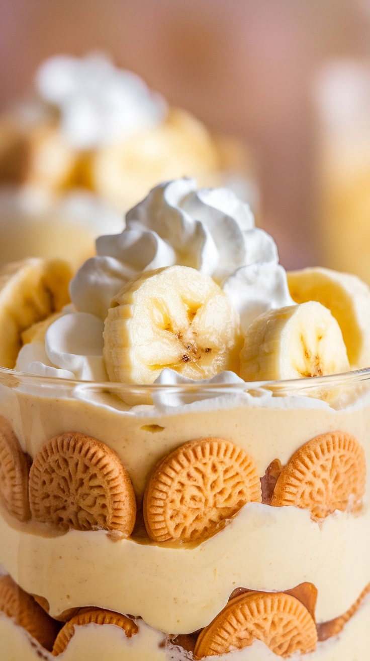 Creamy Banana Pudding Parfaits