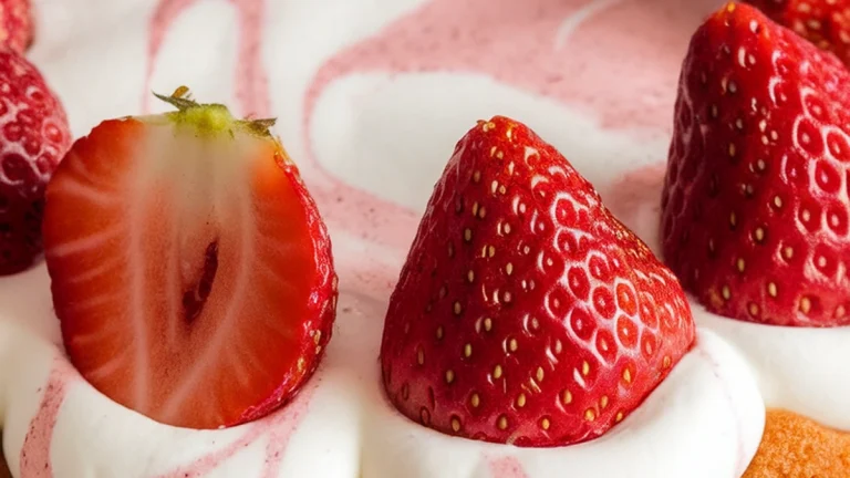 Creamy Strawberry Poke Cake - Featured
