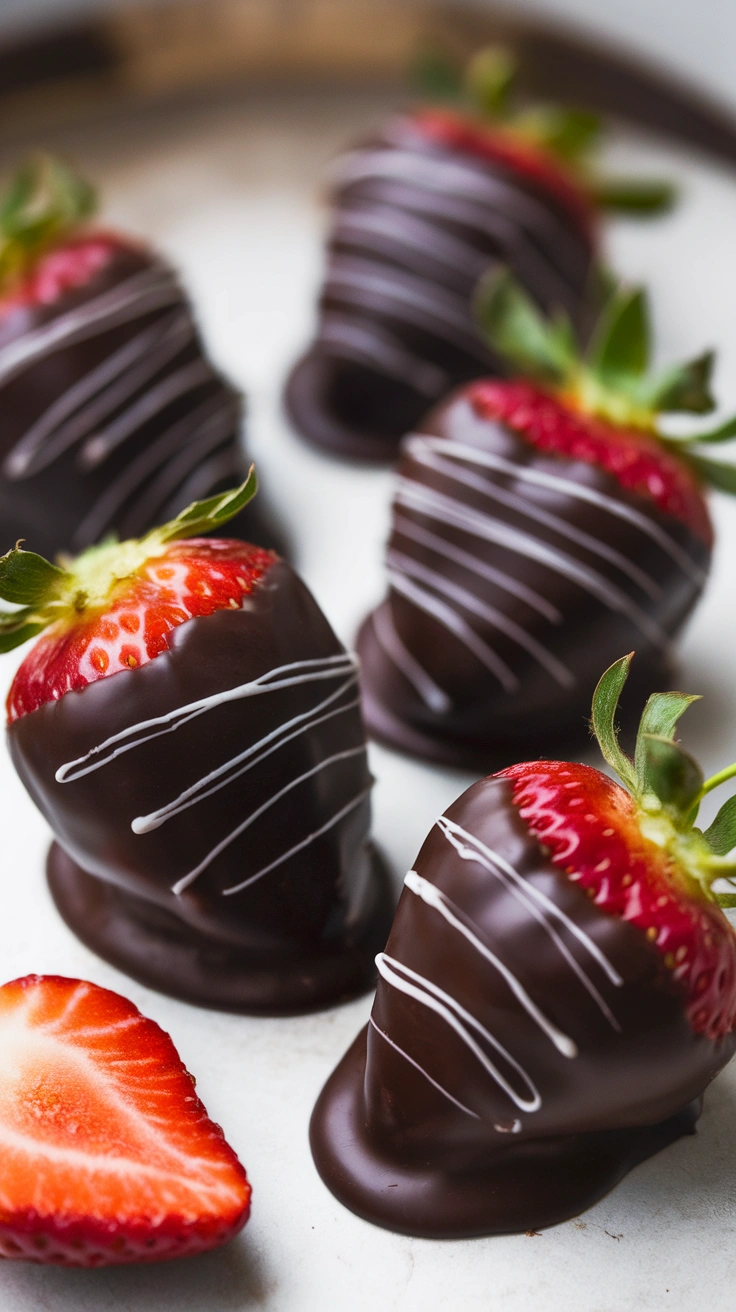 Dark Chocolate Covered Strawberries
