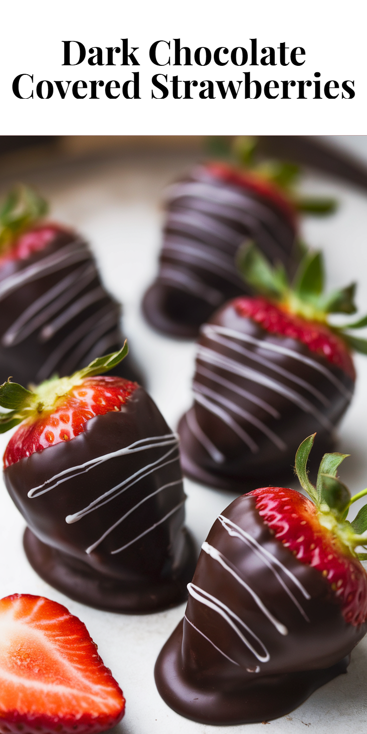 Dark Chocolate Covered Strawberries