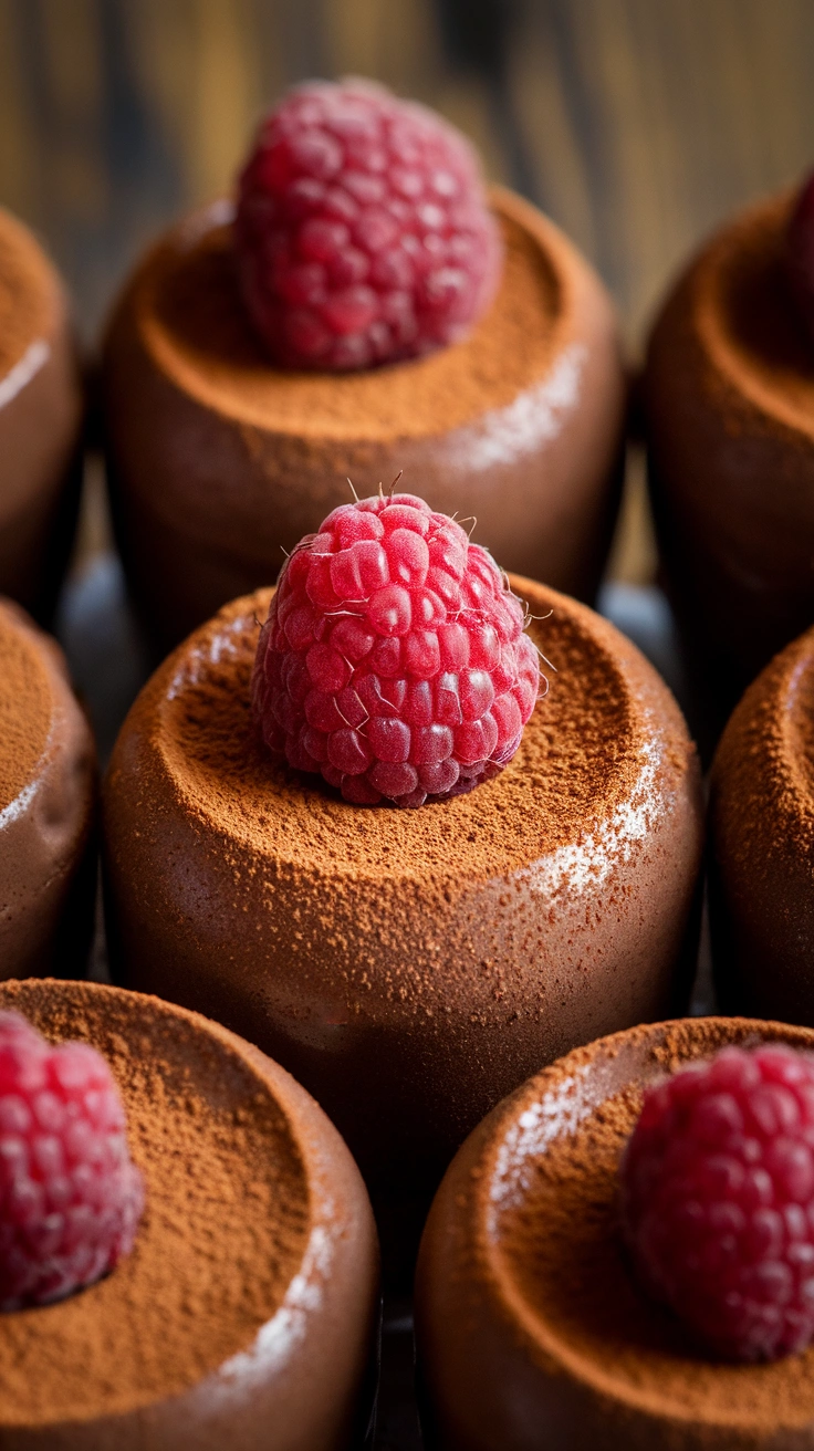 Dark Chocolate Mousse Shooters