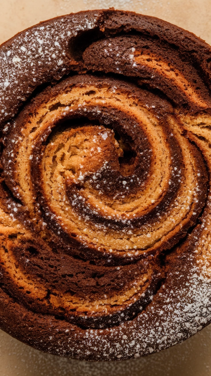 Dark Chocolate Swirl Coffee Cake