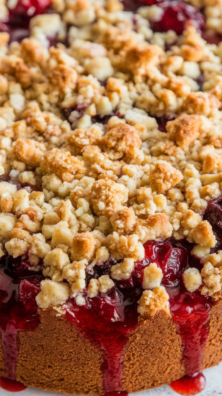 Easy Cherry Crumble Dump Cake