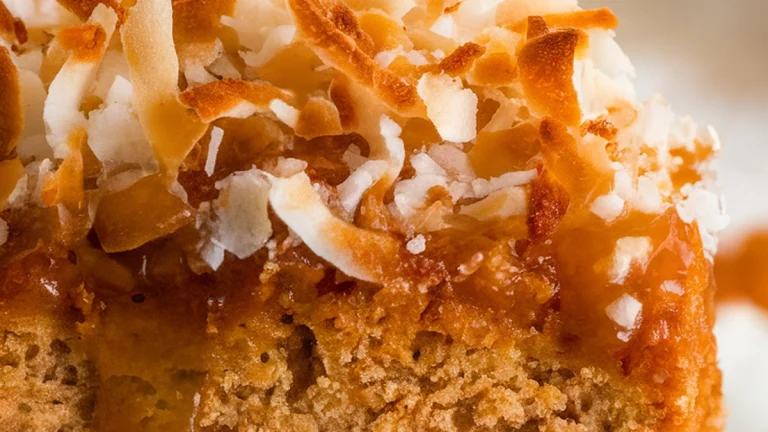 Easy Coconut Condensed Milk Cake - Featured