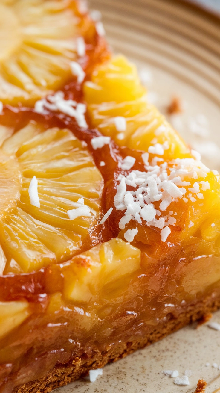 Eggless Pineapple Upside-Down Cake