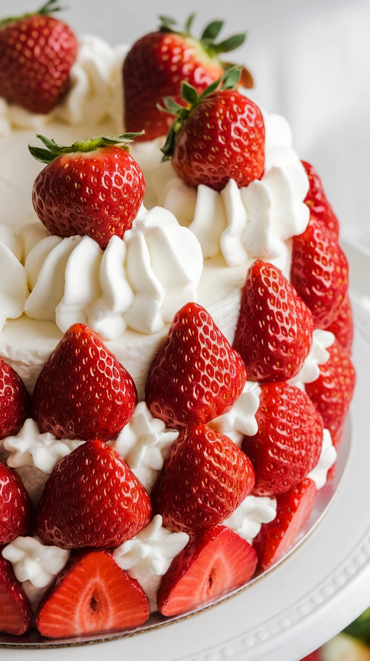 Fresh Strawberry Cream Cake