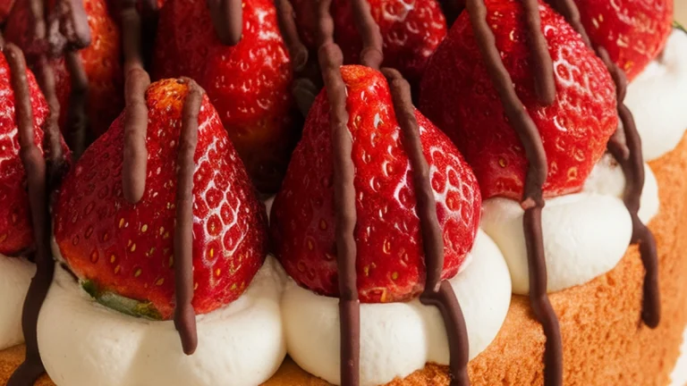 Fresh Strawberry Cream Cake - Featured