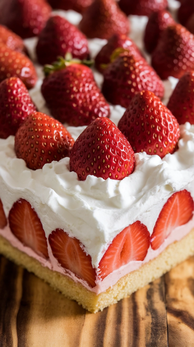 Fresh Strawberry Sheet Cake
