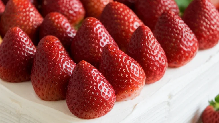 Fresh Strawberry Sheet Cake - Featured