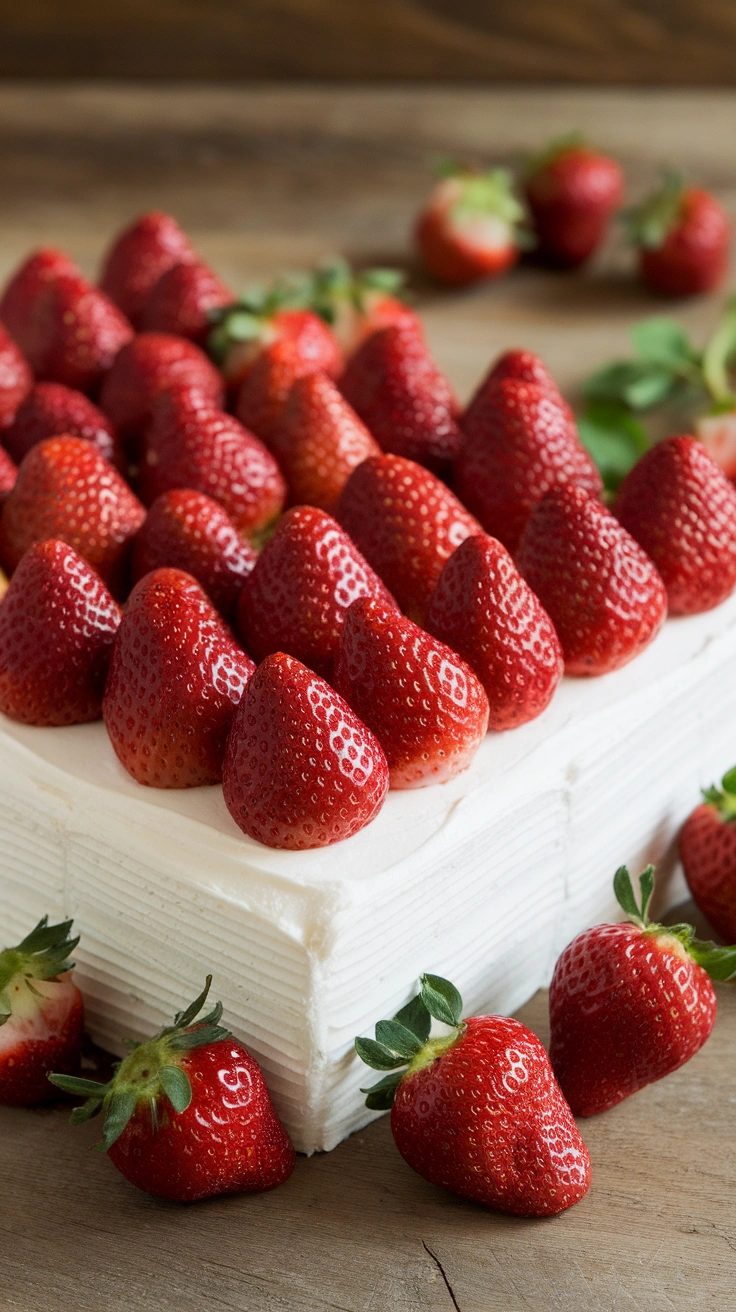 Fresh Strawberry Sheet Cake
