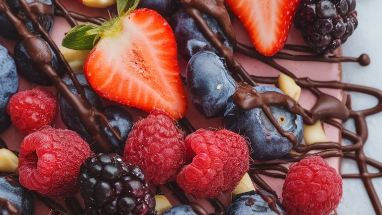 Frozen Yogurt Berry Bark - Featured